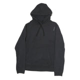 REEBOK Mens Black Hoodie Pullover M Sports Casual Cotton Sweatshirt