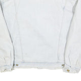 LEE Mens White Cotton Sherpa Collar Button Jacket XL Denim Outerwear