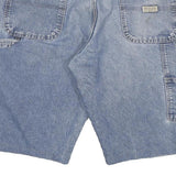 WRANGLER Mens Denim Blue Casual Shorts 2XL W36 Cotton Blend Workwear Style