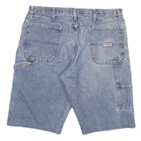 WRANGLER Mens Denim Blue Casual Shorts 2XL W36 Cotton Blend Workwear Style