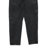CARHARTT Womens Black Cotton Blend Regular Fit Straight Leg Trousers W30 L28