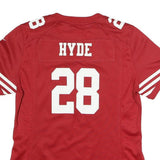 NIKE Womens Red San Francisco 49ers Football Shirt M Short Sleeve V-Neck NFL