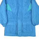 CANADA NORTH Womens Blue Teal Zip Jacket S Polyester Blend Plain Lightweight