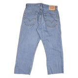 LEVI'S 505 Mens Jeans Blue Regular Straight Denim Medium W32 L24 Classic Fit