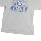 STEP AHEAD Mens Grey NCAA Sweet 16 Graphic T-Shirt M Short Sleeve Crew Neck