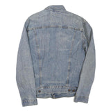 LEVI'S Mens Blue Cotton Blend Jacket M Denim Button Plain Classic Style