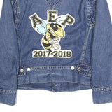 LEVI'S Mens Blue Denim Jacket XL Cotton Plain Button Closure Classic Fit