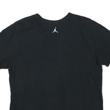 AIR JORDAN Mens Black XL Graphic T-Shirt Short Sleeve Crew Neck Basketball