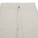 CARHARTT Mens Shorts Beige Casual Cotton L W36 Workwear Durable Relaxed Fit