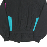 HELLY HANSEN Womens Black & Purple Outdoor Nylon Jacket M Zip Pattern