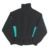 HELLY HANSEN Womens Black & Purple Outdoor Nylon Jacket M Zip Pattern