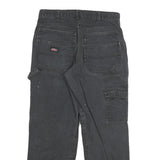 DICKIES Mens Jeans Black Regular Straight Denim W30 L28 Workwear Utility Zip
