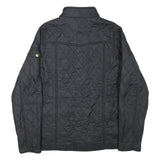BARBOUR INTERNATIONAL Womens Black Quilted Jacket 2XL Polyester Blend Button