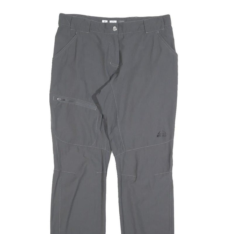 MCKINLEY Womens Grey Polyester Blend Regular Leg Trousers W30 L32 Outdoor Hiking