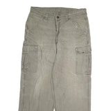 DICKIES Mens Regular Fit Cargo Cotton Blend Jeans Beige W34 L30 Workwear Utility