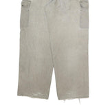DICKIES Mens Regular Fit Cargo Cotton Blend Jeans Beige W34 L30 Workwear Utility