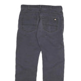 DICKIES Mens Jeans Black Regular Straight Denim W32 L30 Workwear Zip Closure