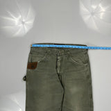 Rustler Carpenter Trousers - 36W 30L Grey Cotton