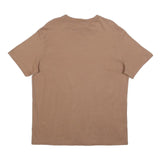 NIKE Mens Brown Classic Cotton T-Shirt M Short Sleeve Crew Neck Simple Design