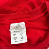 Vintage Adidas T-Shirt - XL Red Cotton