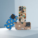 Electric Blue Fancy Frogs Google Pixel 9a Case