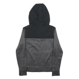 CHAMPION Mens Grey & Black Full Zip Hoodie S Polyester Blend Athletic Jacket