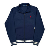 Polo By Ralph Lauren Track Jacket - Large Navy Cotton