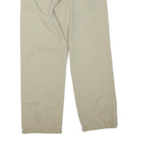 DICKIES Mens Regular Fit Beige Cotton Blend Zip Trousers W32 L30 Workwear Casual