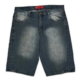 Stor Jeans Denim Shorts - 36W 11L Blue Cotton