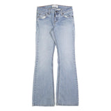 LEVI'S Womens Regular Fit Blue Cotton Blend Denim Flared Jeans W26 L30 Classic