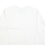 CONNOLLY Womens White Sweatshirt L Cotton Blend Crew Neck Pullover Ireland
