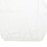 CONNOLLY Womens White Sweatshirt L Cotton Blend Crew Neck Pullover Ireland