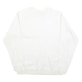 CONNOLLY Womens White Sweatshirt L Cotton Blend Crew Neck Pullover Ireland