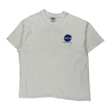 Nasa Hanes Graphic T-Shirt - 2XL White Cotton