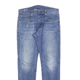 G-STAR Mens Slim Blue Denim Medium W32 L32 Cotton Blend Zip Jeans Casual Stylish