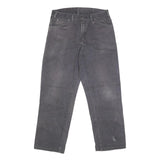 DICKIES Mens Regular Fit Grey Denim Jeans W34 L31 Workwear Straight Leg Zip