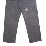 DICKIES Mens Regular Fit Grey Denim Jeans W34 L31 Workwear Straight Leg Zip