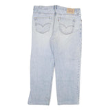 LEVI'S 504 Mens Regular Fit Blue Denim Rinse W38 L27 Classic Zip Jeans