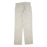 CARHARTT Mens Cotton Blend Beige Relaxed Straight Trousers W34 L34 Workwear