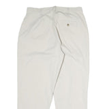 DOCKERS Womens Regular Beige Cotton Blend Trousers W30 L27 Comfortable Zip