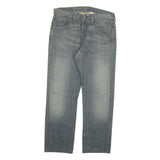 LEVI'S 501 Mens Jeans Blue Regular Straight Denim Light W33 L27 Classic Button