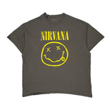 Nirvana Band T-Shirt - 2XL Gray Cotton