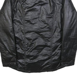 LEVI'S Mens Black Button Jacket M Polyester Blend Plain Casual Classic Stylish