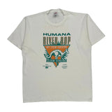 Humana River Hop Jerzees Graphic T-Shirt - XL White Cotton Blend