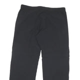 ADIDAS Womens Polyester Blend Black Regular Fit Straight Leg Trousers W36 L29