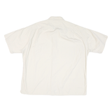 TOMMY HILFIGER Mens White Short Sleeve Shirt L Cotton Blend Casual Classic