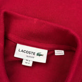 Lacoste Slim Fit Polo Shirt - Small Red Cotton