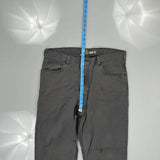 Carhartt Carpenter Trousers - 34W 32L Grey Cotton Blend