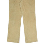 JOS A BANK Mens Cotton Blend Beige Regular Straight Trousers W32 L30 Classic Zip