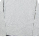 NAUTICA Mens Grey & Navy Pullover Plain High Neck Basic Knit M Lightweight